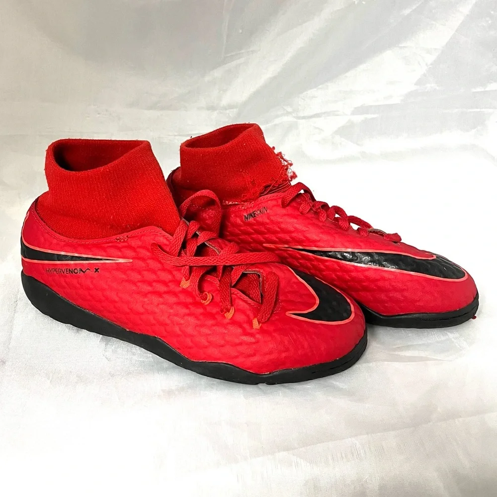 Nike HypervenomX Phelon Indoor Football/Soccer Boots Sneakers size 4,5Y